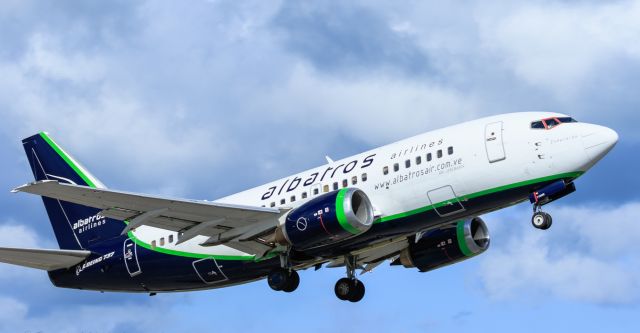 Boeing 737-500 (YV-3001) - Albatros Airlines YV3001 hailing out a Venezuela dropping by this morning to collect some pax then returning to Caracas Venezuela. 15/12/2018.