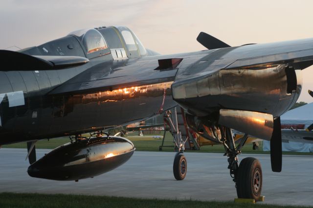 — — - F-7 F Tigercat in the Evening Sun at EAA Oshkosh 2011