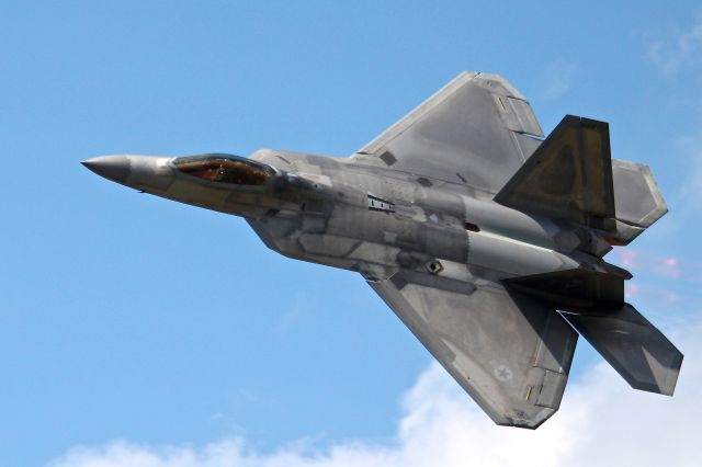 Lockheed F-22 Raptor — - F-22 Raptor demo at the Dayton Air Show