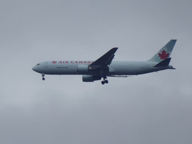 BOEING 767-300 (C-FPCA) - Air Canada Cargo B767-375(ER)(BDSF) C-FPCA coming in to 25R FRA on delayed flight AC7212 from Toronto. Photo made 24.12.2021, Stadtwald highway rest camp directly near the airport.  