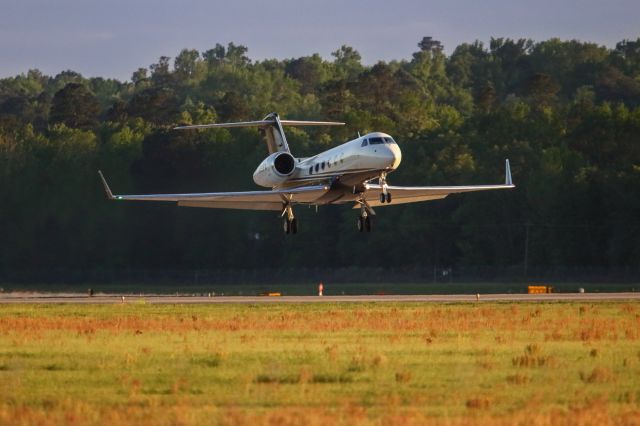 Gulfstream Aerospace Gulfstream IV (N457FX) - N457FX is a 2015 Gulfstream GIV-X (G450), seen here departing Augusta Georgia's regional airport shortly after the conclusion of the 2023 Masters golf tournament. As the sun was setting, the field was lit up with some fantastic colors. I shot this with a Canon 5Dsr and a Canon 500mm IS lens and a 1.4 extender on it, making the focal length 700mm. Camera settings were 1/8000 shutter, F5.6, ISO 3200. Please check out my other photography. Positive votes and comments are always appreciated. Questions about this photo can be sent to Info@FlewShots.com