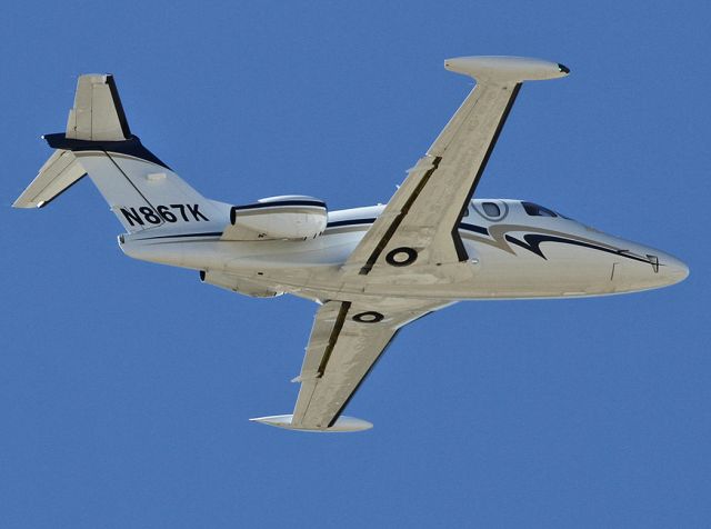 Eclipse 500 (N867K) - Taking off from the Van Nuys Airport.