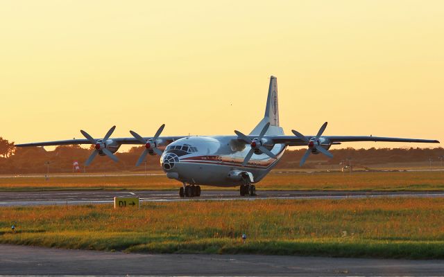 Antonov An-12 (UR-CAJ) - ukraine air alliance an-12bk ur-caj in the evening sun at shannon 16/7/17.