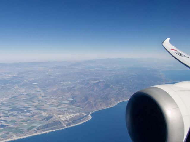 Boeing 787-8 (JA830J) - Pt Mugu California from JAL69 Oct 18 2018 on LAX SUMMR1 departure