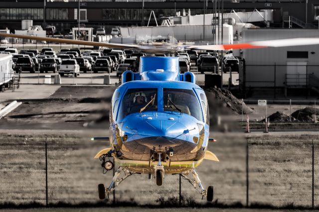 Sikorsky S-76 (N764AM) - N764AM arriving at the Aero Med Grand Rapids hanger 