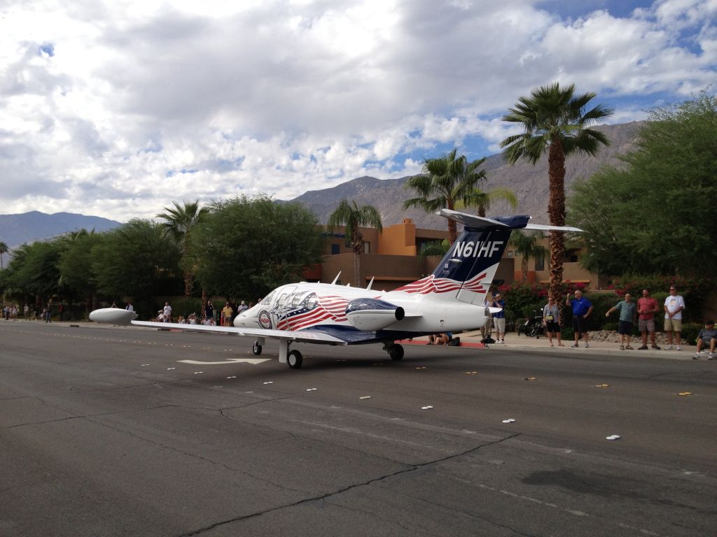 Eclipse 500 (N61HF) - AOPA Parade of Planes - Palm Springs