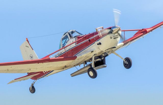 Cessna T188 AgHusky (N9357K) - Photographed at Ogden-Hinckley airport taking off from rnwy16.