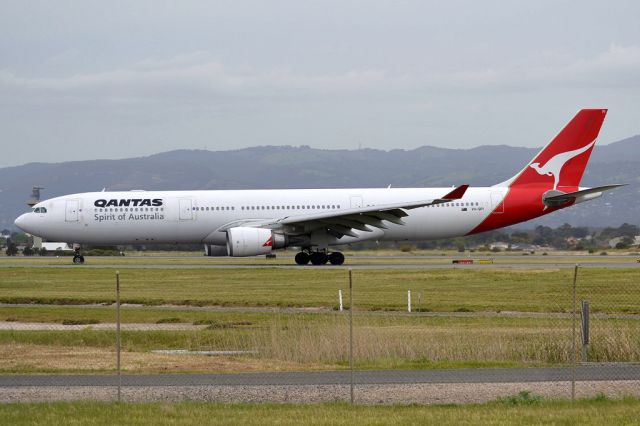 Airbus A330-300 (VH-QPI) - On taxi-way heading for Terminal 1, after a diversion and unscheduled arrival due to a medical emergency. Friday 5th October 2012.