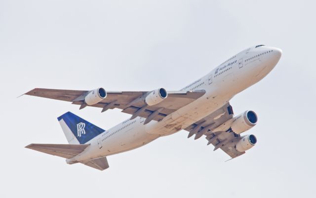 Boeing 747-200 (N787RR) - 08/02/2013 Tucson AZ Rolls-Royce Trent 1000 Test A/C