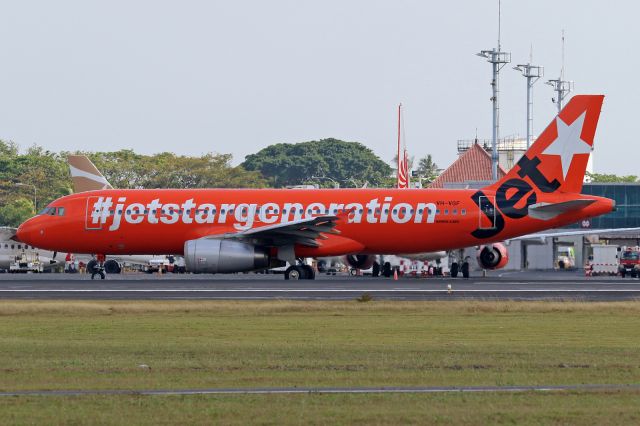 Airbus A320 (VH-VGF) - "10th Anniversary Jetstar Airways" livery