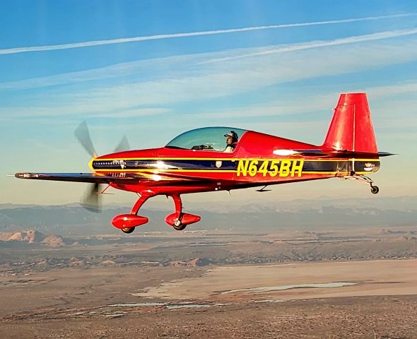 EXTRA EA-300 (N645BH) - Over Rosamond dry lake