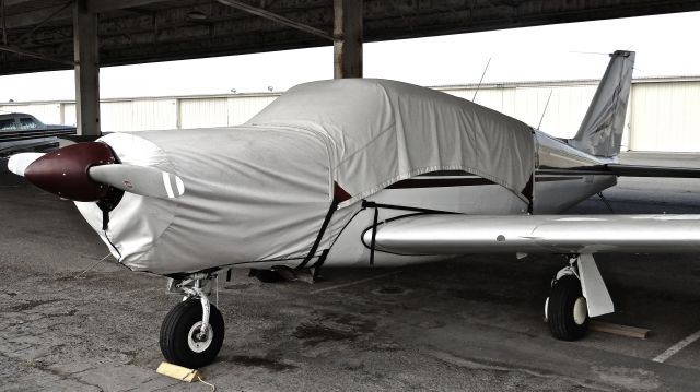 Piper PA-24 Comanche (N9155P) - Locally-based Piper Comanche parked under the shelters at Reid Hillview Airport, San Jose, CA.