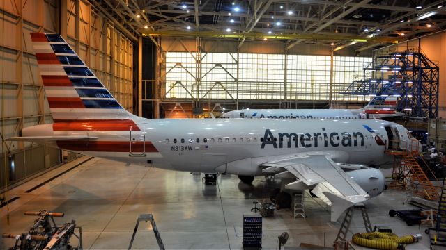 Airbus A319 (N813AW) - 3/24/18 in the AA Hangar.