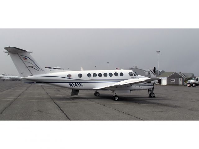 Beechcraft Super King Air 350 (N141K) - At Nantucket.