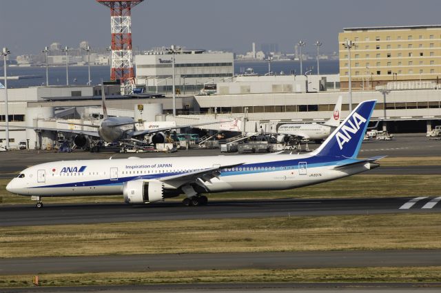 Boeing 787-9 Dreamliner (JA837A) - Landing at Tokyo-Haneda Intl Airport Rwy34L on 2016/03/27