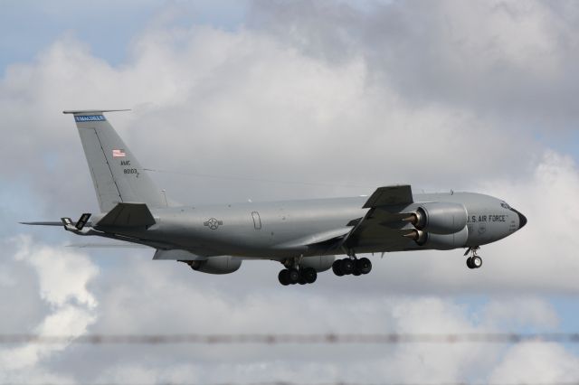 Boeing C-135FR Stratotanker (58-0103) - US Air Force KC-135 Stratotanker (58-0103) from MacDill Air Force Base departs Sarasota-Bradenton International Airport