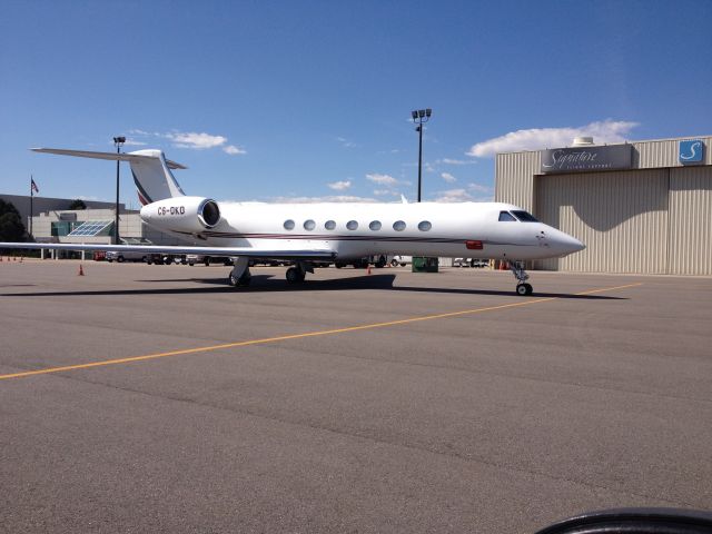 Gulfstream Aerospace Gulfstream V (CS-DKD) - First Portugal registered aircraft I have seen at DIA.