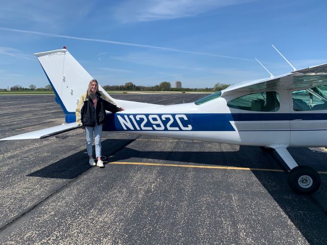 Cessna Cardinal (N1292C) - Ali solo flight!