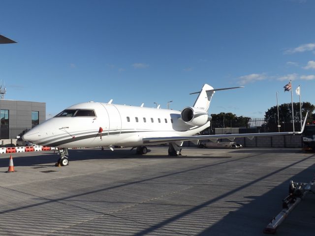 Canadair Challenger (G-HOTY) - Parked at Luton Airport her home base.