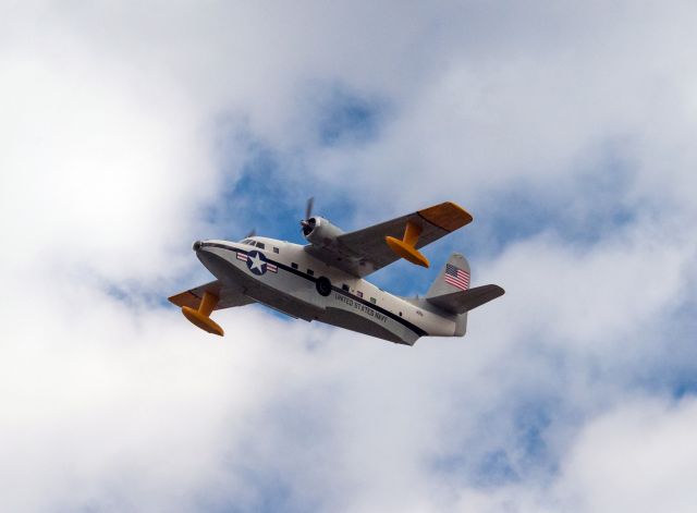 Grumman HU-16 Albatross (N7025N) - Caught this albatros departing 27 at carson City the other day.