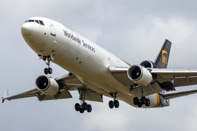 Boeing MD-11 (N254UP) - RAT Deployed, located near nose gear.