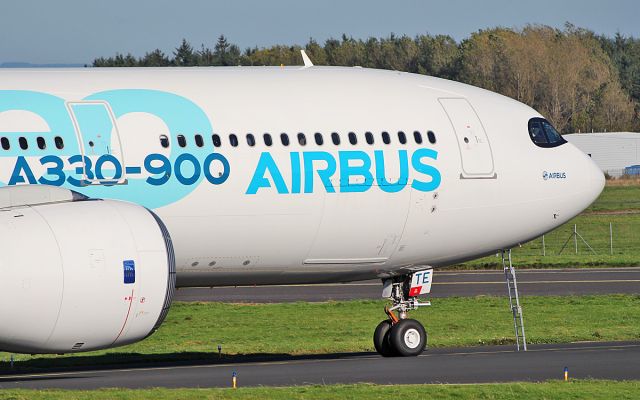 F-WTTE — - a330-941neo f-wtte picking up a crew member at shannon 10/10/18.