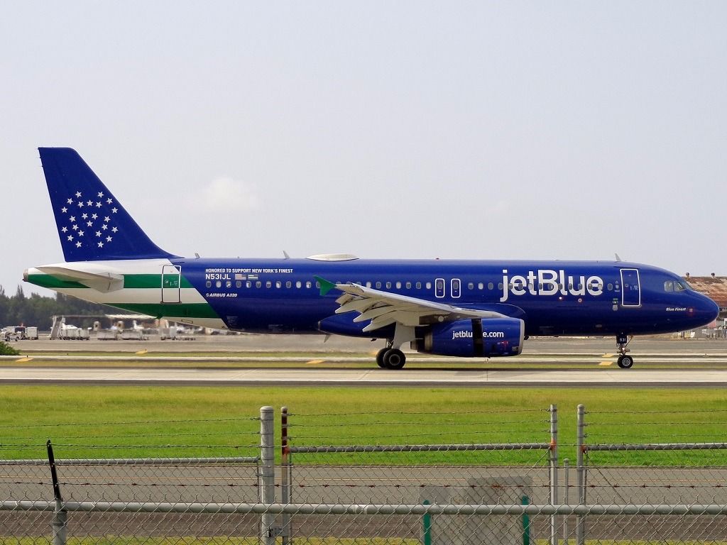 Airbus A320 (N531JL) - "Blue finest" former "all blue can jet"!