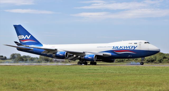 Boeing 747-400 (4KSW008) - silkway west airlines b747-4r7f 4k-sw008 landing at shannon from baku 29/5/20.