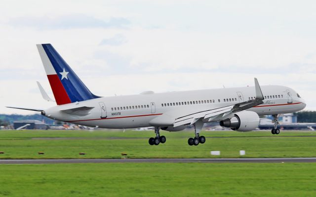 Boeing 757-200 (N903TB) - L-3 communications b757-2 n903tb trailblazer returning to shannon after a test flight over europe today 16/9/15.