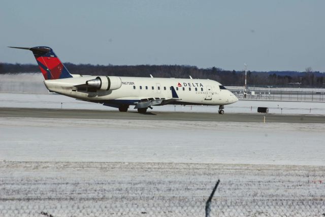 Canadair Regional Jet CRJ-200 (N675BR) - Viewing area at GRR.