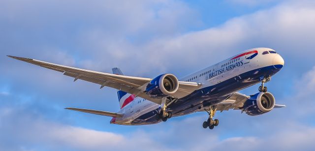 Boeing 787-8 (G-ZBJF) - Short final RWY 23