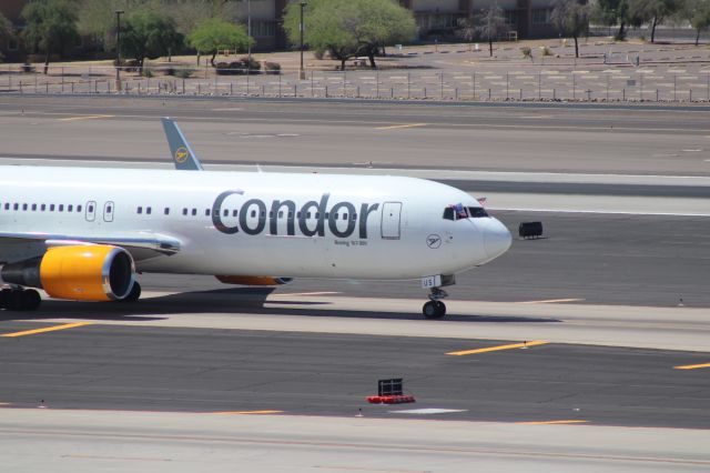 BOEING 767-300 (D-ABUS) - The inaugural flight for Condor Airlines into Phoenix Sky Harbor.br /May 18, 2018, 2:40 PM MST Arrival Flight DE2026