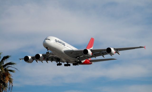 Airbus A380-800 — - landing
