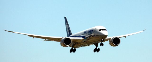 Boeing 787-8 (JA805A) - ANA # 1076, On Final 12R, 06-03-2013