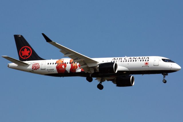 Airbus A220-300 (C-GVDP) - Air Canada A220-300 in special 'Disney Pixar Turning Red' livery arrival to Boston Logan from Montreal on 5/22/22.