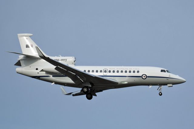 Dassault Falcon 7X (A56003) - Dassault Falcon 7X cn 286 RAAF A-56-003. Final rwy 21 YPPH 16 April 2021