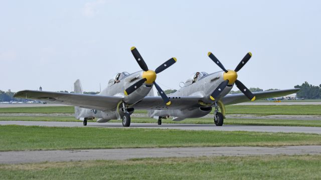 North American Twin Mustang (N887XP) - Airventure 2019