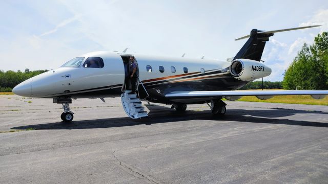 Embraer Legacy 450 (N408FX) - Flies into Belfast, Maine USA, on a beautiful July 2022 day!