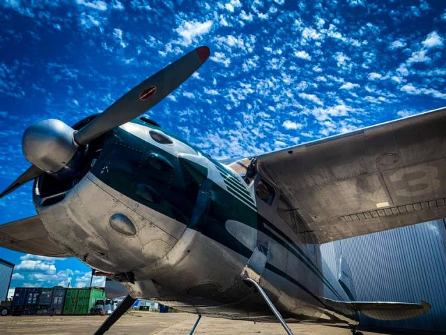 Cessna LC-126 (N3868V) - Big blue skies of Texas