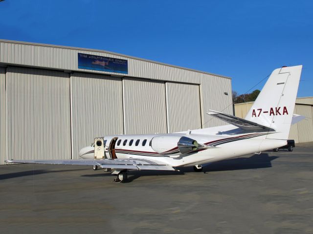 Cessna Citation V (A7-AKA) - On a ferry flight from Qatar to the USA.