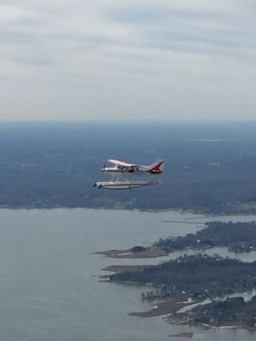 MAULE MT-7-260 Super Rocket (N309MA) - Maule Seaplane over the Chesapeake Bay. Photo taken from Mooney N231G