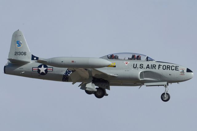 Lockheed T-33 Shooting Star (N933GC) - Canadair T-33A Silver Star N933GC Acemaker was built in 1954. Its construction number is 306. It is restored as a US Air Force T-33A.