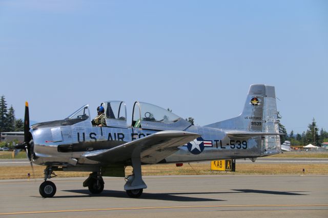 NX82FT — - NX82FT (cn 159-51) North American T-28A Trojan departing Paine Filed (KPAE)  06/20/2015