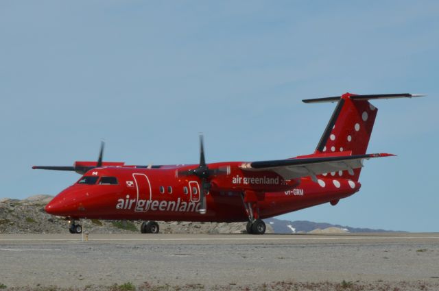 de Havilland Dash 8-200 (OY-GRM) - Arrive from BGSF