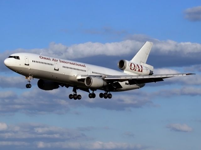 Boeing MD-11 (N522AX) - Arriving at BWI