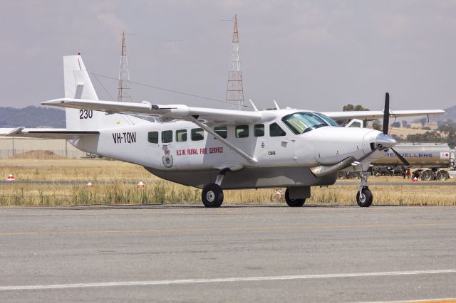 Cessna Caravan (VH-TQW) - Acena Nominees, operated by Pays Helicopters for the NSW RFS, (VH-TQW) Cessna Grand Caravan at Wagga Wagga Airport.
