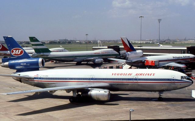 McDonnell Douglas DC-10 (YU-AMA) - Yugoslav Airlines DC10 at Sydney Airport in 1984