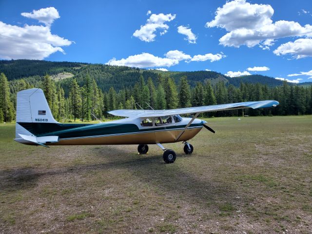 Cessna Skylane (N6041B) - Spotted Bear back country airstrip.