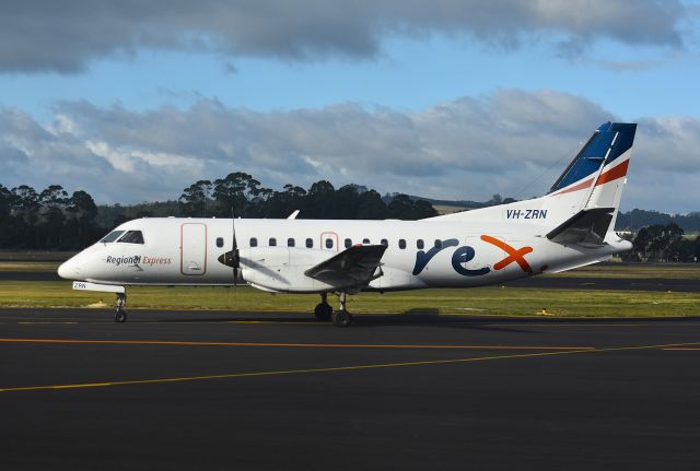 Saab 340 (VH-ZRN) - Regional Express Saab 340B VH-ZRN (msn 393) at Wynyard Airport Tasmania Australia. 14 May 2025.
