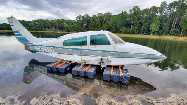 Cessna 310 (N69560) - Located behind a shopping plaza in Jacksonville FL